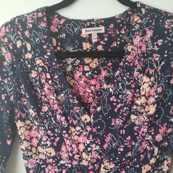 NWT Juicy floral mini dress size xs - Picture 3 of 6